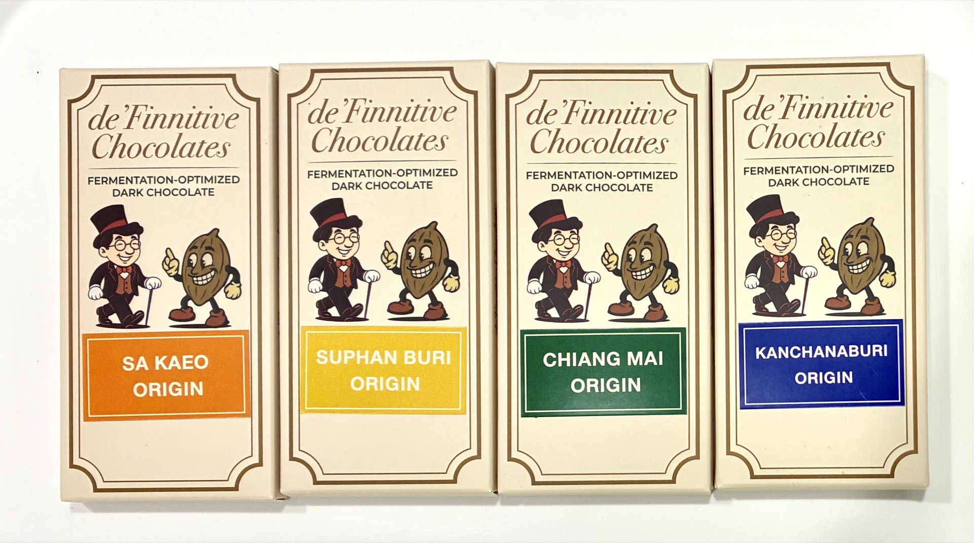 de'Finnitive chocolate bars
